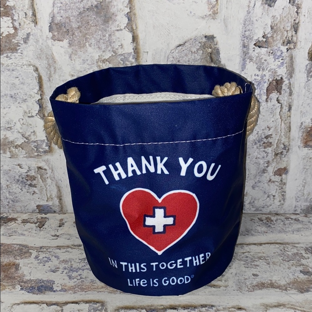 Seabags of Maine x Life is Good Thank You Bucket Bag
